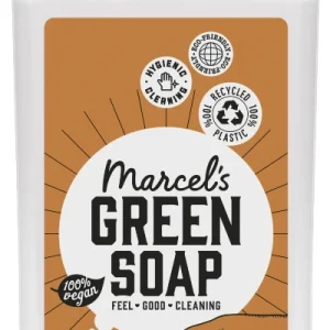 Marcel's Green Soap Handzeep sandelhout kardemom (500ml)_ KOKOTOKO Oosterstraat Groningen, duurzame kledingmerken, eerlijke kleding, vegan mode, fair trade, online webshop, fair fashion, happy stuff