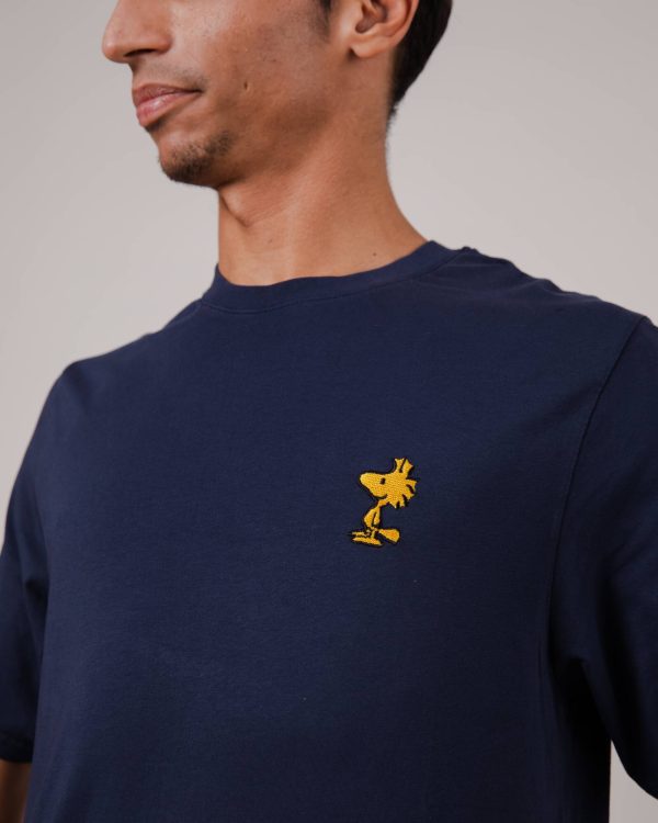 Brava Fabrics, Woodstock Peanuts T-Shirt, Navy, KOKOTOKO Oosterstraat Groningen, duurzame kledingmerken, eerlijke kleding, vegan mode, fair trade, online webshop, fair fashion, happy stuff