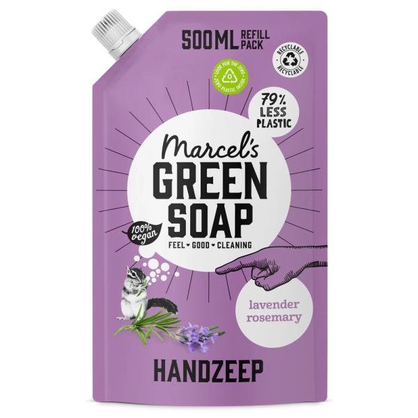 Marcel's Green Soap - Navulling Handzeep - Lavender & Rosemary (500 ml)