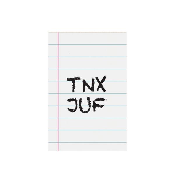 Grafiquelien - gift tag: tnx juf