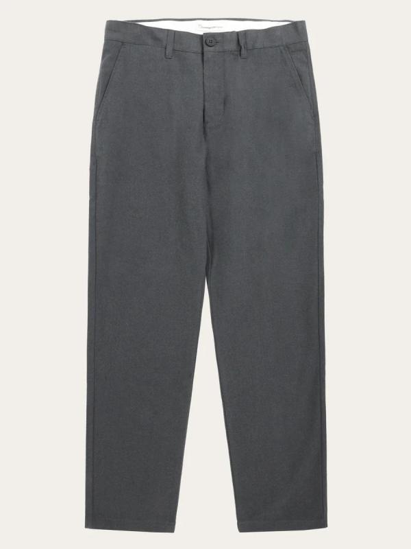 KnowledgeCotton Apparel - Chuck Flannel Chino Pants - Gray Pinstripe - Afbeelding 3
