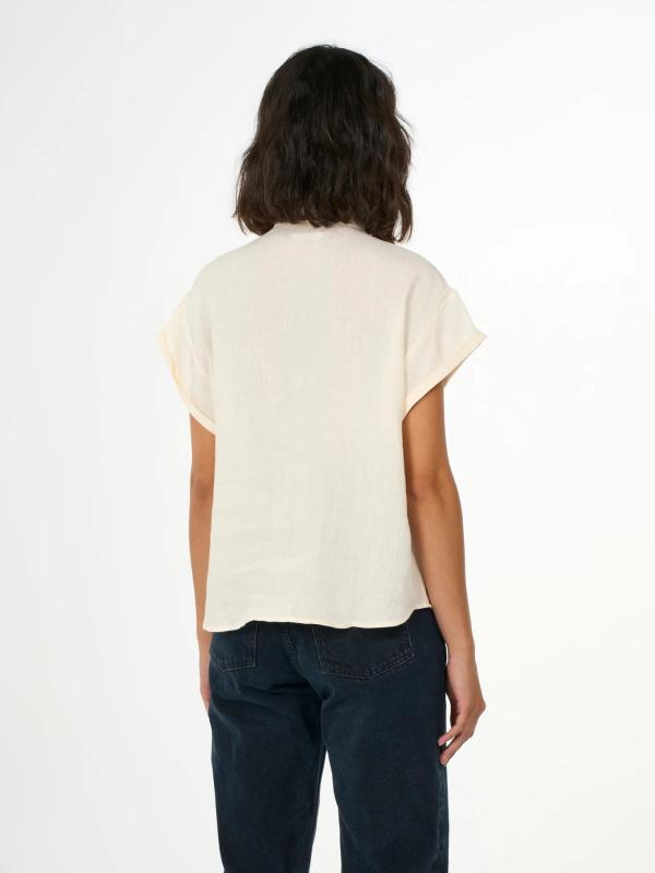 KnowledgeCotton Apparel - Aster Fold Up Short Sleeve - Langoustino - Afbeelding 3