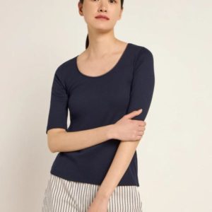 Lanius - Shirt met kanten randje - Midnight