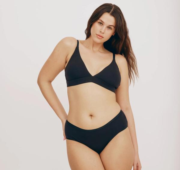 Organic Basics - Core Triangle Bralette - Black - Afbeelding 3