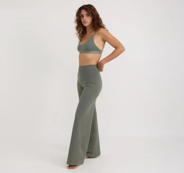Organic Basics - Core Straight Leg Pants - Seaweed - Afbeelding 2