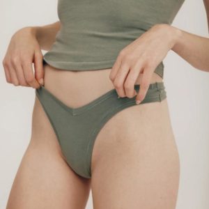 Organic Basics - Flex Thong - Seaweed