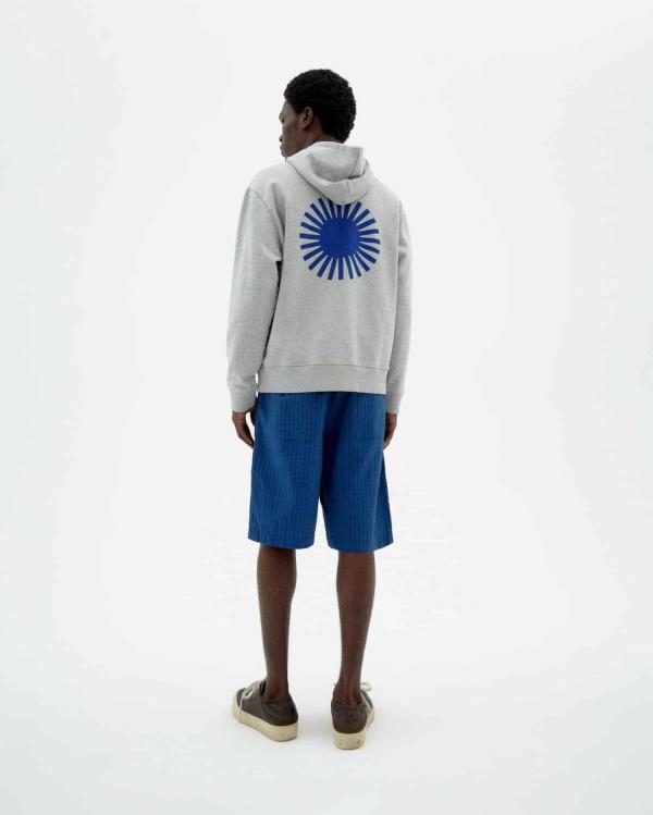 Thinking Mu - Cobalt Seersucker Gasper Shorts - Cobalt - Afbeelding 2