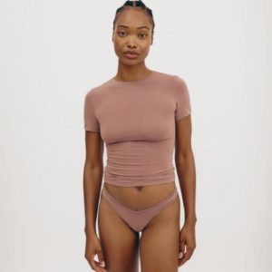 Organic Basics - Flex Thong - Rose Wood