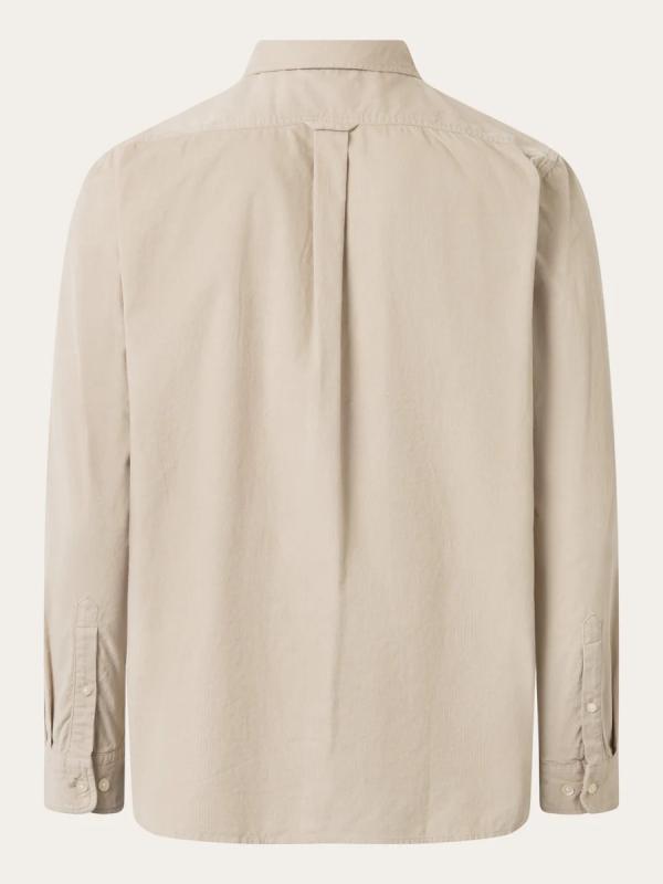 KnowledgeCotton Apparel - Regular Fit Corduroy Shirt - Light Feather Gray - Afbeelding 2