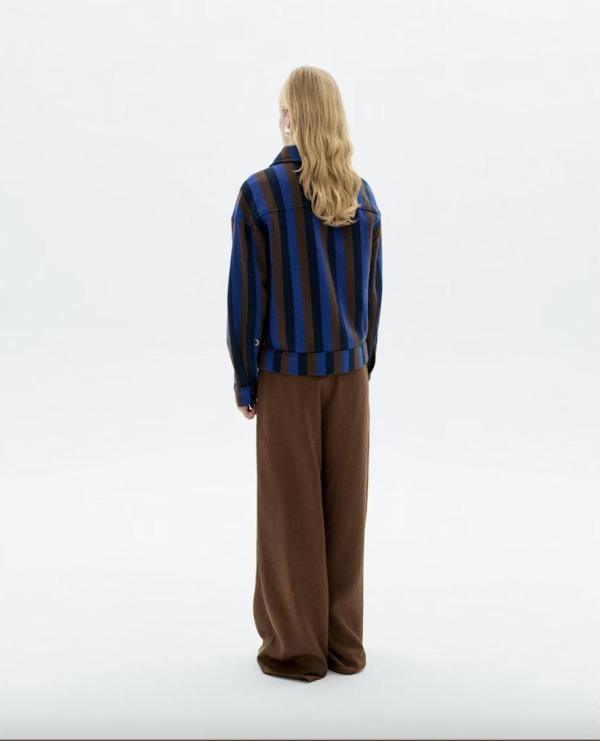 Thinking Mu - Totemham Blanket Frans Jacket - Blauw - Afbeelding 4