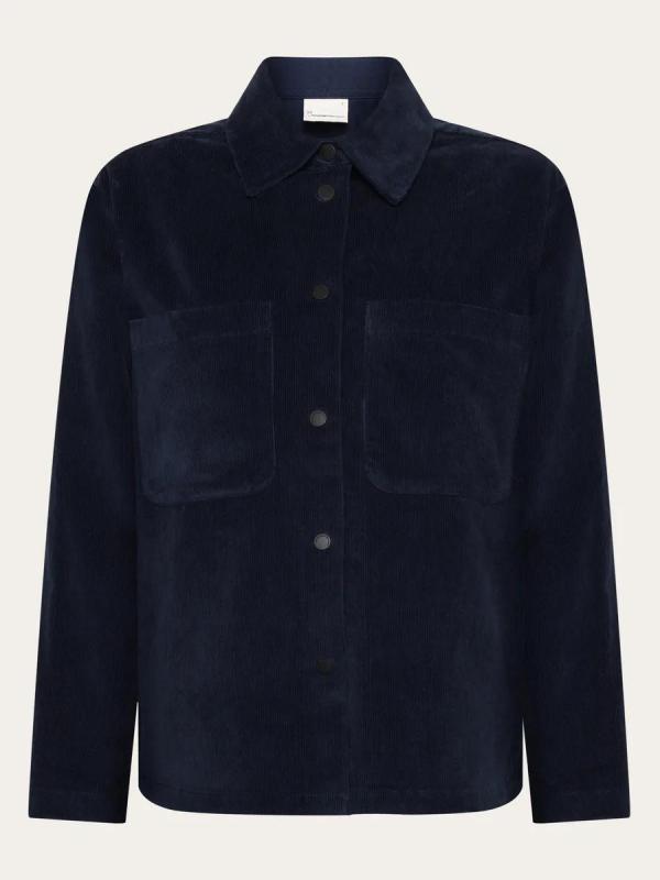 KnowledgeCotton Apparel - Organic Cotton Corduroy Overshirt - Night Sky - Afbeelding 2