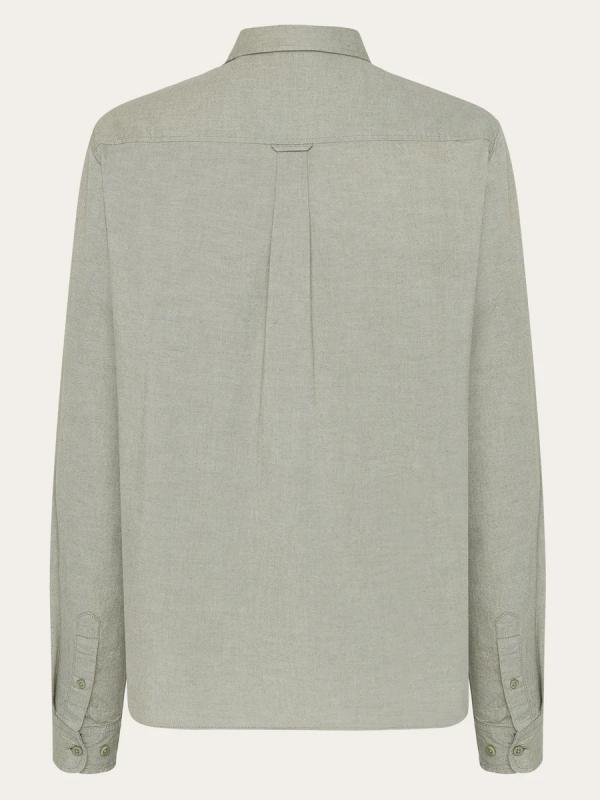 KnowledgeCotton Apparel - Regular Fit Light Twill Shirt - Burned Olive - Afbeelding 3