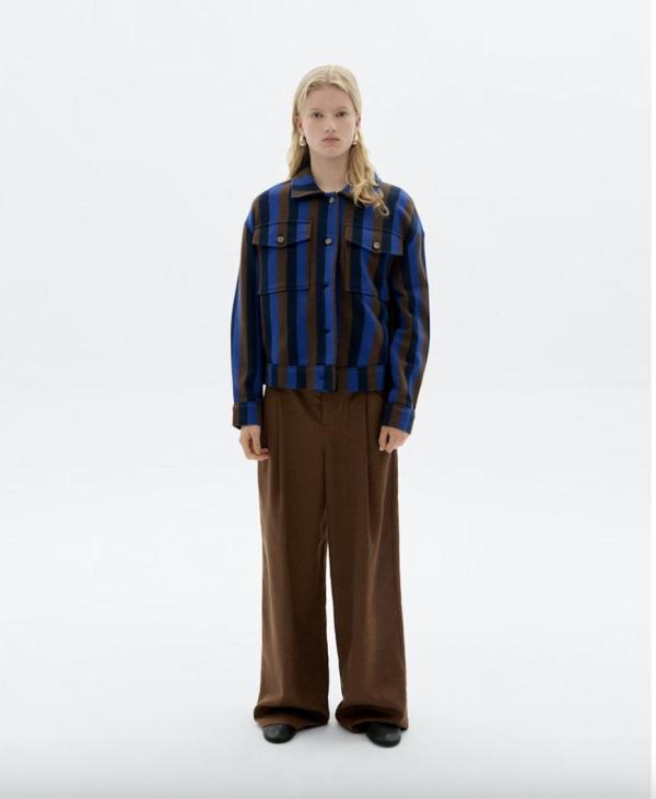 Thinking Mu - Totemham Blanket Frans Jacket - Blauw - Afbeelding 2