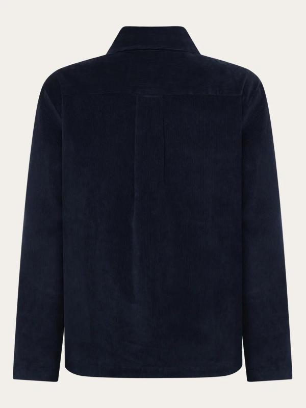 KnowledgeCotton Apparel - Organic Cotton Corduroy Overshirt - Night Sky - Afbeelding 3