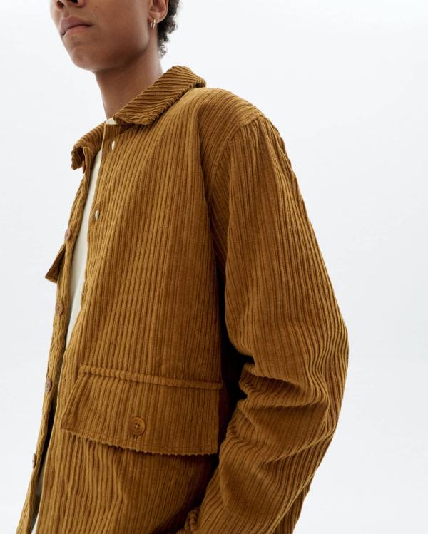 Thinking Mu - Corduroy Gabin Shirt - Light Oak - Afbeelding 2