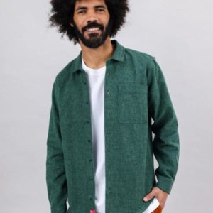 Brava Fabrics - Pizza Flannel Overshirt - Green