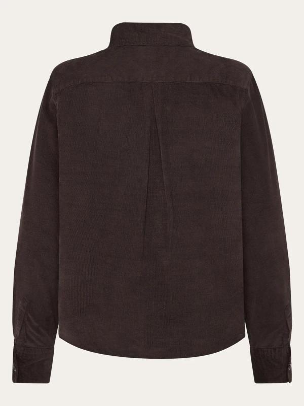 KnowledgeCotton Apparel - Organic Corduroy Shirt - Chocolate Torte - Afbeelding 4
