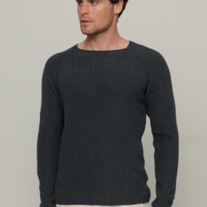 Rifo - Francesco Recycled Cotton Sweater - Grey Antracite