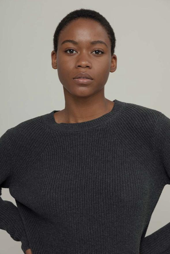 Rifo - Fanny Recycled Cotton Sweater - Grey Antracite