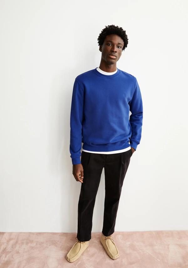 Armedangels - Baaro Fleece Comfort Sweatshirt - Dark Wave - Afbeelding 4