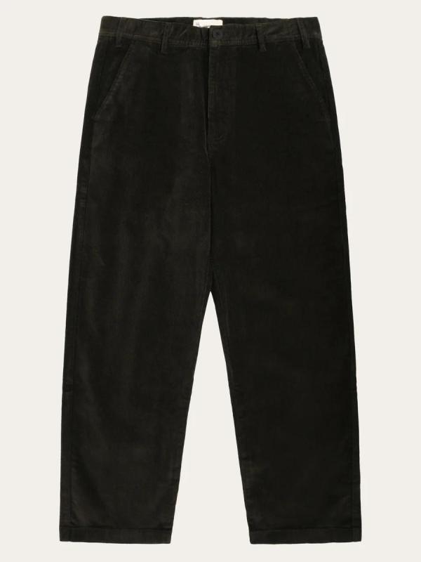 KnowledgeCotton Apparel - Flint Straight Corduroy Pants - Chocolate Torte