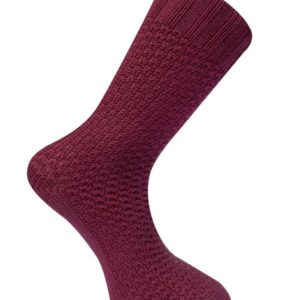 Komodo - Waffle Sock - Burgundy