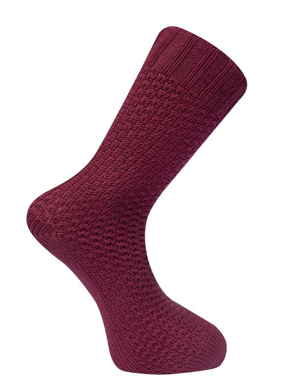 Komodo - Waffle Sock - Burgundy