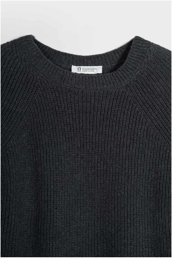 Rifo - Fanny Recycled Cotton Sweater - Grey Antracite - Afbeelding 4
