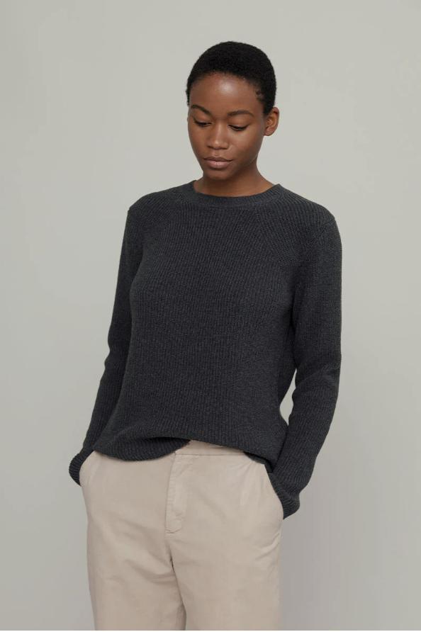 Rifo - Fanny Recycled Cotton Sweater - Grey Antracite - Afbeelding 2
