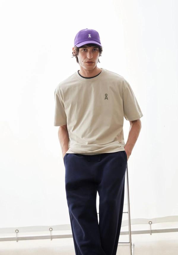 Armedangels - Iconic Å Maarkos GD T-shirt - Sand Stone Washed - Afbeelding 4