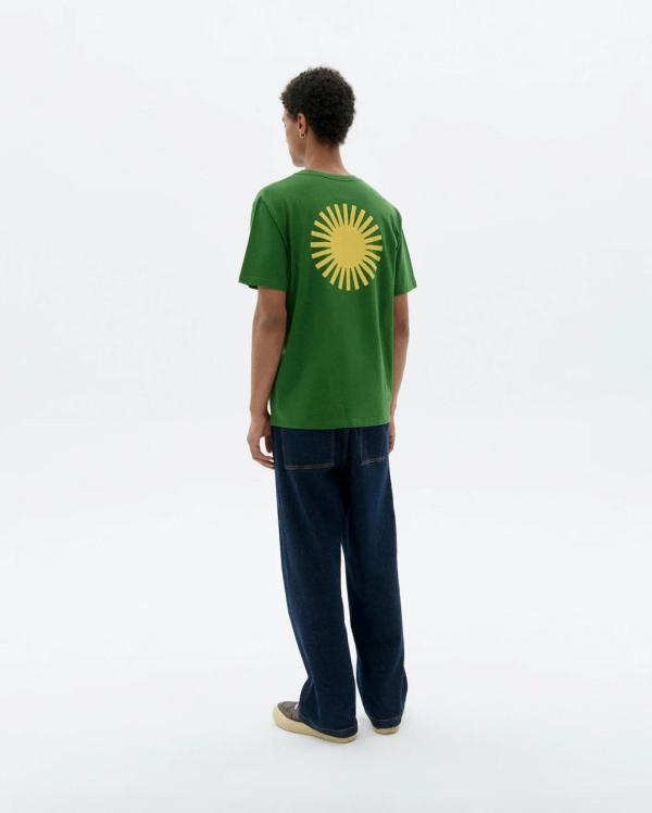 Thinking MU - Sol Contrast Tee - Dill - Afbeelding 4