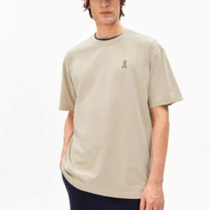 Armedangels - Iconic Å Maarkos GD T-shirt - Sand Stone Washed