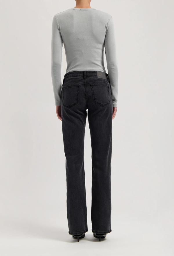 MUD Jeans - Carry Mid Straight - Black Vintage - Afbeelding 3