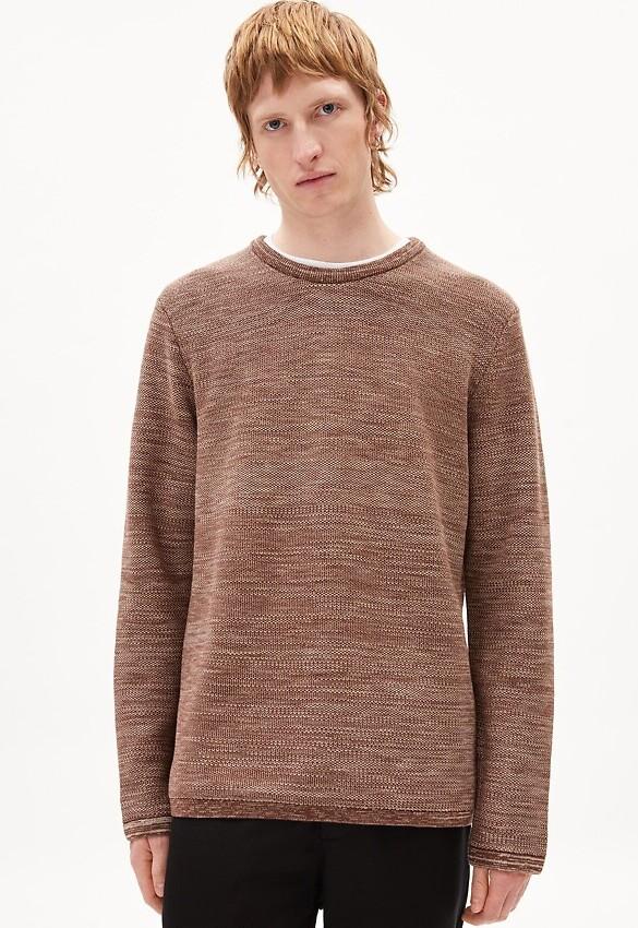 Armedangels - Tolaa Trui - Deep Brown-Sand Stone