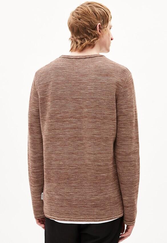 Armedangels - Tolaa Trui - Deep Brown-Sand Stone - Afbeelding 2