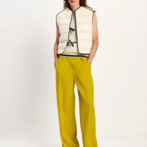 Lanius - Wijde Tencel Broek - Dark Kiwi