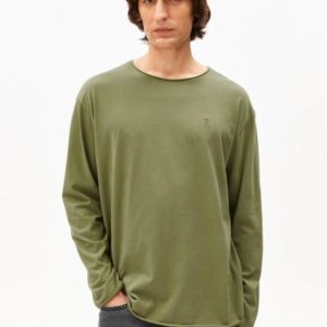 Armedangels - Jaames Longsleeve Brushed - Fatigue Green