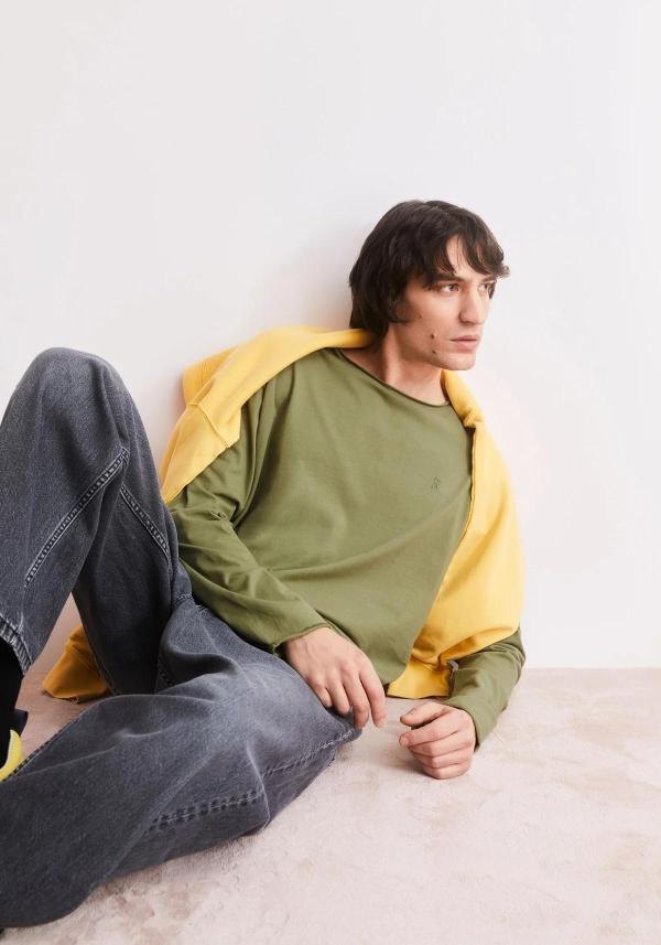 Armedangels - Jaames Longsleeve Brushed - Fatigue Green - Afbeelding 4