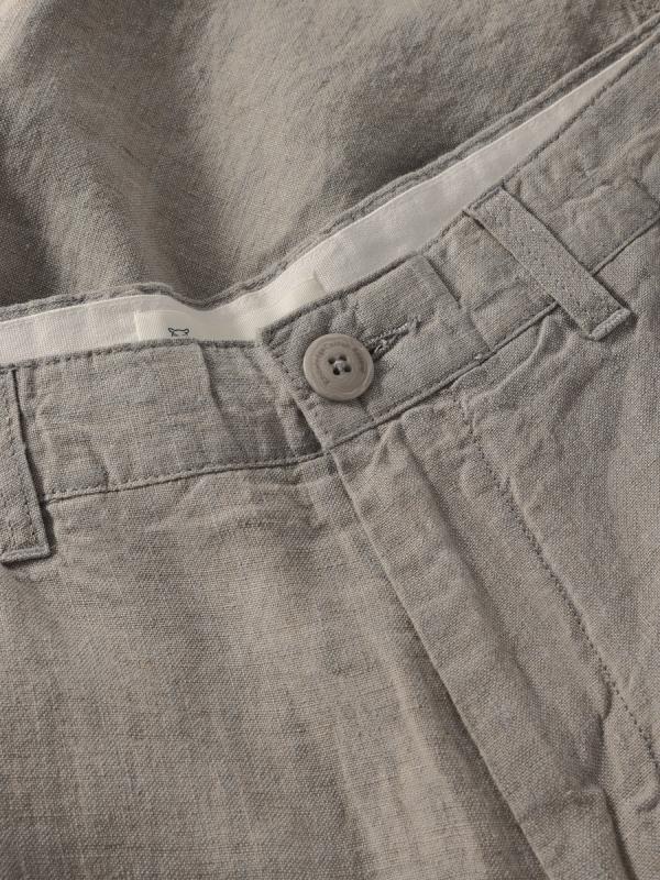 KnowledgeCotton Apparel - Chuck Shorts - Linnen - Twill Yarndyed - Afbeelding 3