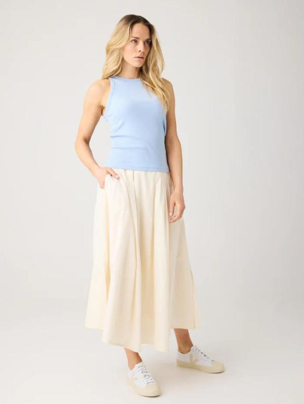 KnowledgeCotton Apparel - Racer Rib Top - Skyway - Afbeelding 3