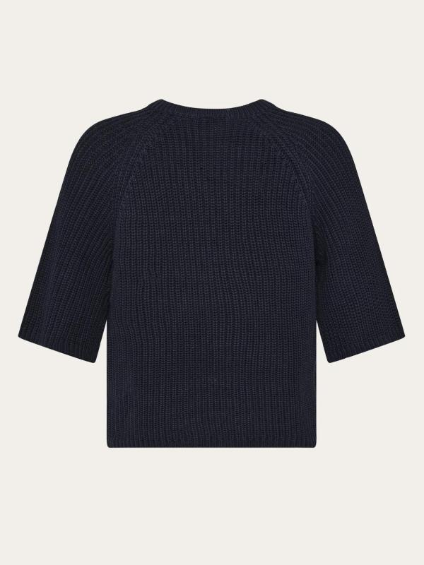 KnowledgeCotton Apparel - V-Neck Short Sleeve Knit - Night Sky - Afbeelding 3