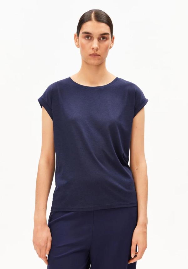 Armedangels - Jilaana T-shirt - Tinted Navy - Afbeelding 2