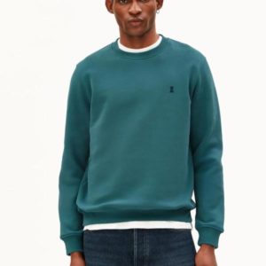 Armedangels - Baaro Fleece Sweatshirt -Petrol Velvet