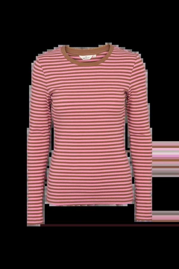 Basic Apparel - Ludmilla LS Tee - Cashmere Rose/Nuthach - Afbeelding 3