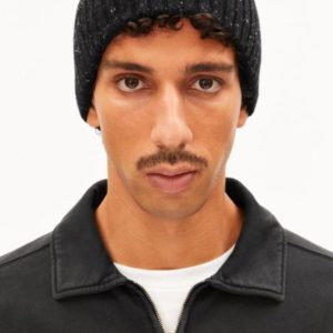 Armedangels - Tweed Knit Hat - Black Tweed