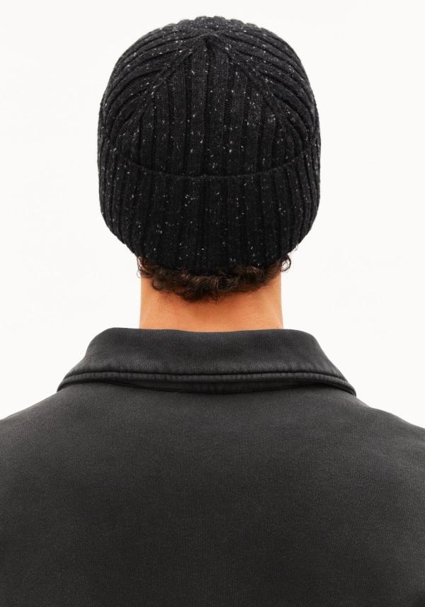 Armedangels - Tweed Knit Hat - Black Tweed - Afbeelding 2