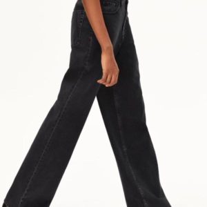 Armedangels - Enijaa High Waist Wide Jeans - Ebony Black