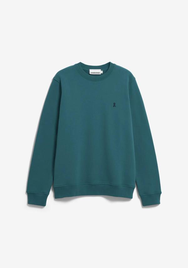 Armedangels - Baaro Fleece Sweatshirt -Petrol Velvet - Afbeelding 4