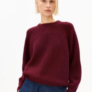 Armedangels - Rib Knit Sweater - Velvet Red